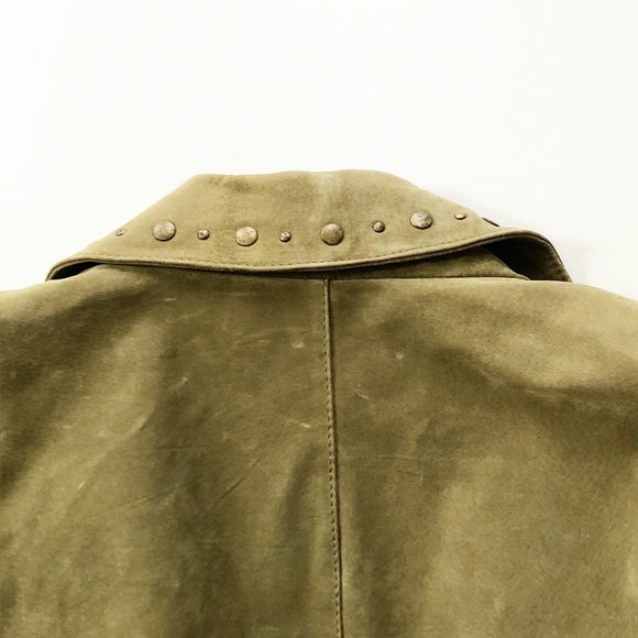 VTG Bernardo Suede Studded Jacket XL - Picture 8 of 11